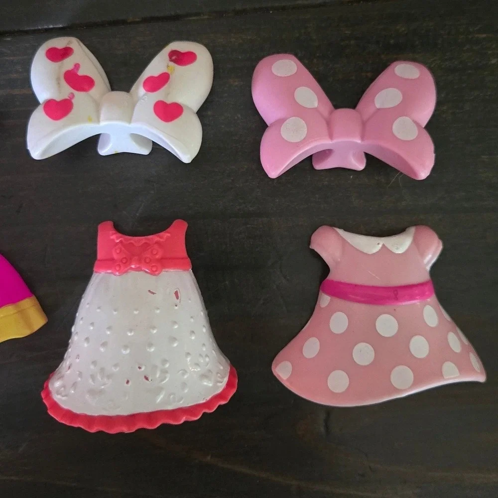 Minnie Mouse Bowtique Snap N Style Dress Up Accessories Lot‎ Bows Purse